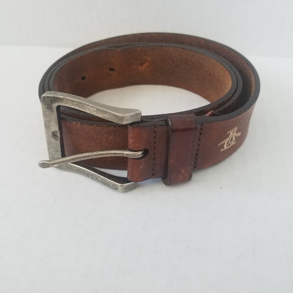 penguin leather belt